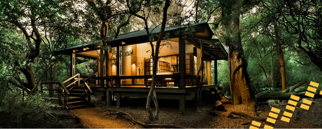 Lodge surrounded by nature